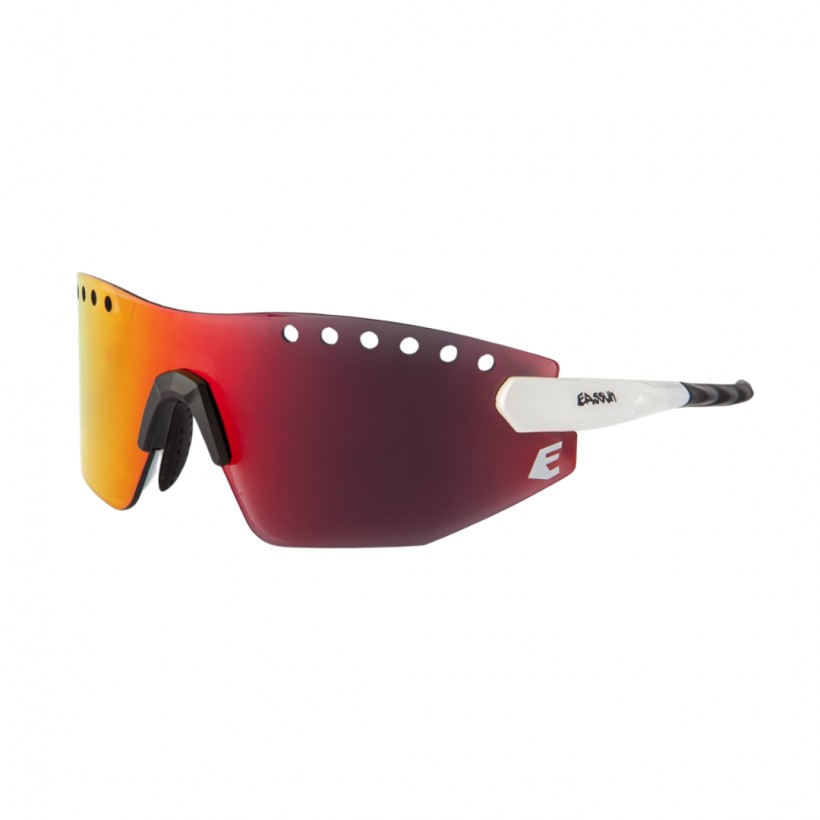 Eassun Armor Weiße Brille, Orangefarbene Linse