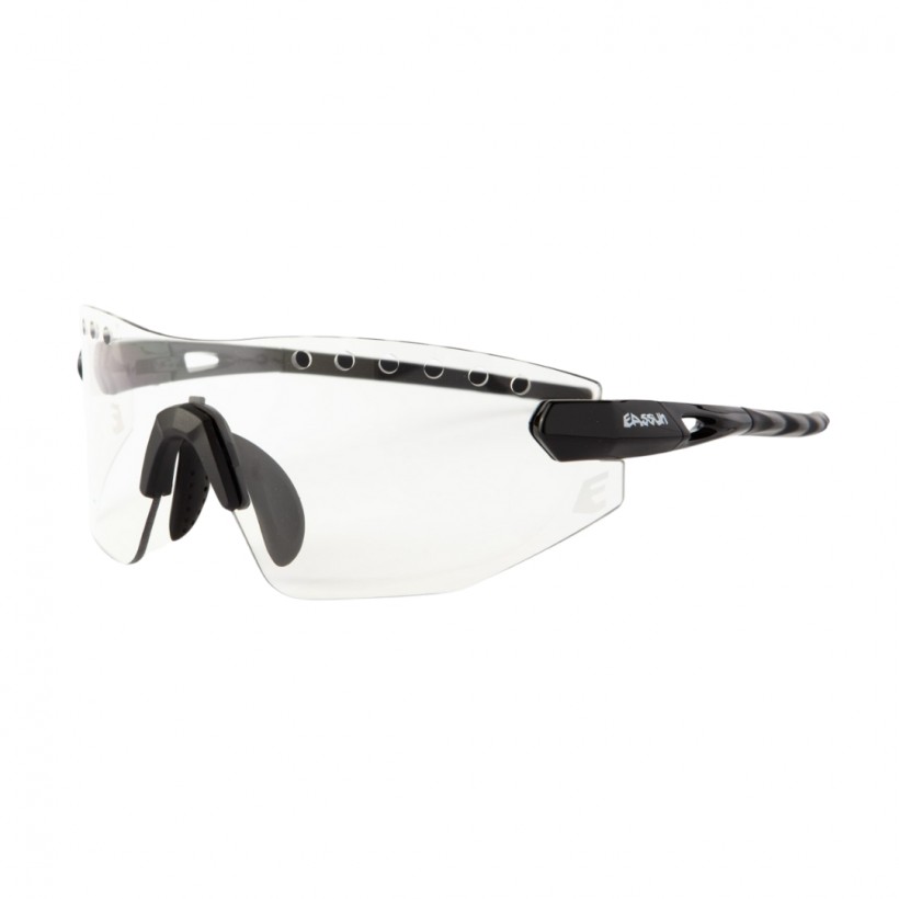 Eassun Armor Brille, schwarze transparente Linse