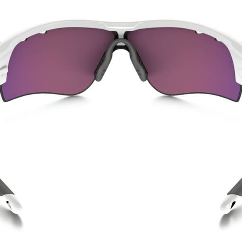 Oakley Radarlock Path polished white Prizim glasses