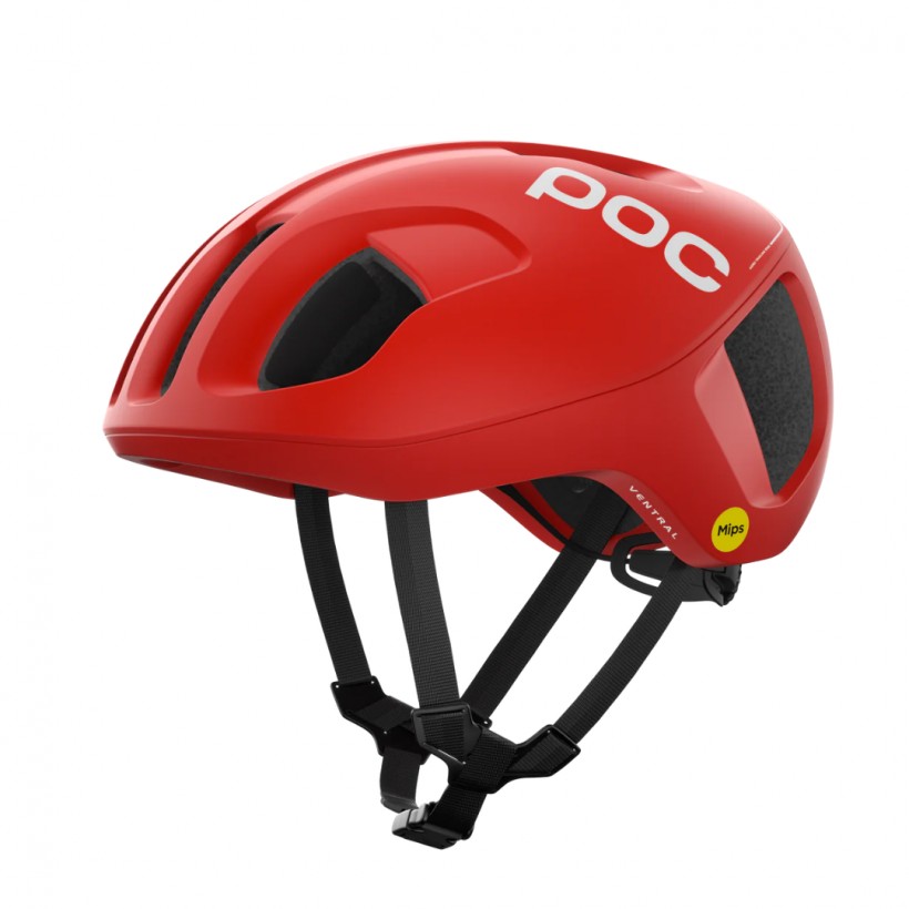 Capacete POC Ventral MIPS Vermelho Fosco