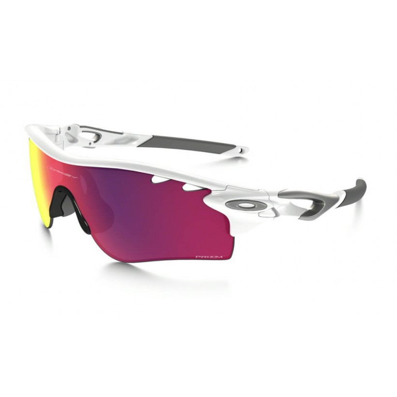 Occhiali Oakley Radarlock Path bianco lucido Prizim