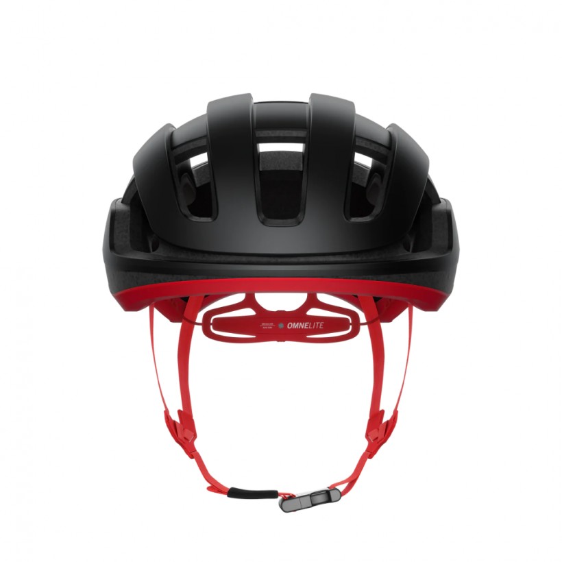 POC Omne Lite Helm Mattschwarz Rot
