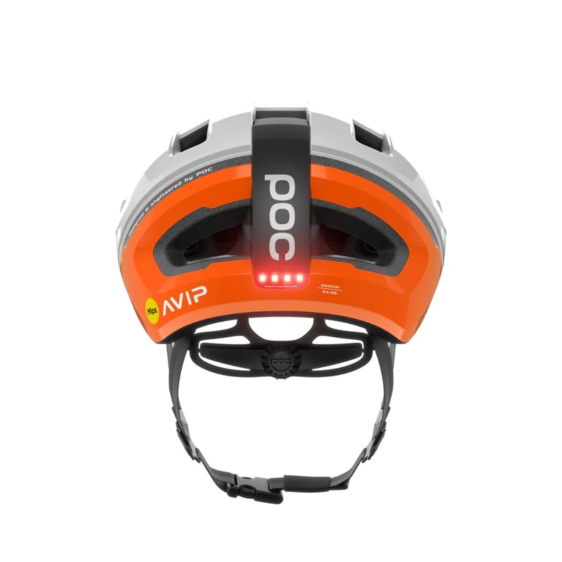 Capacete POC Omne Beacon MIPS branco laranja
