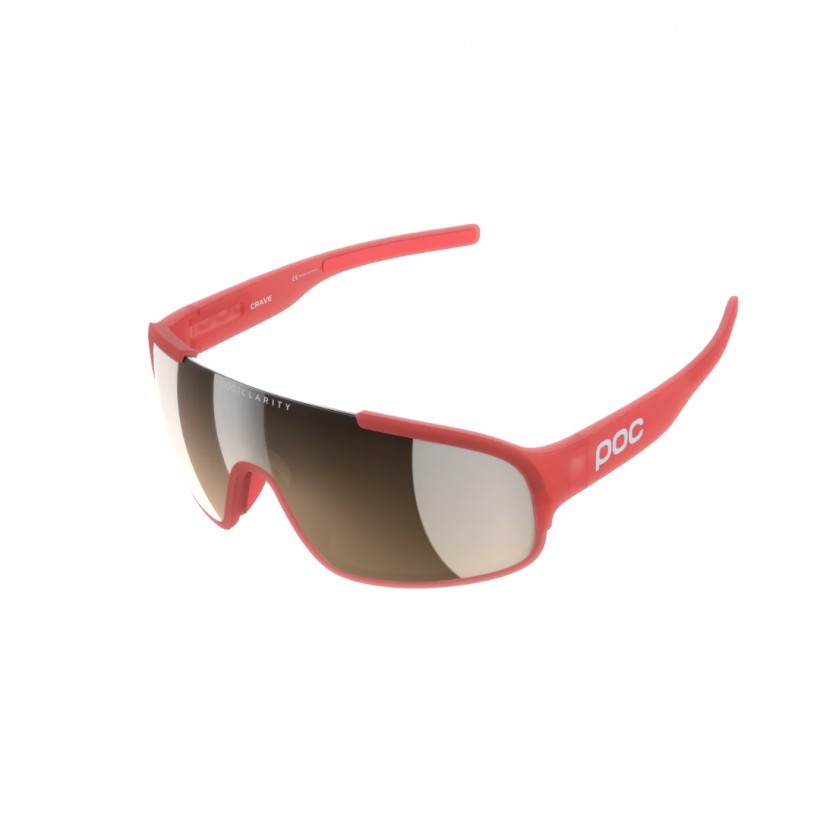 Okulary POC Crave, czerwono-brązowe soczewki