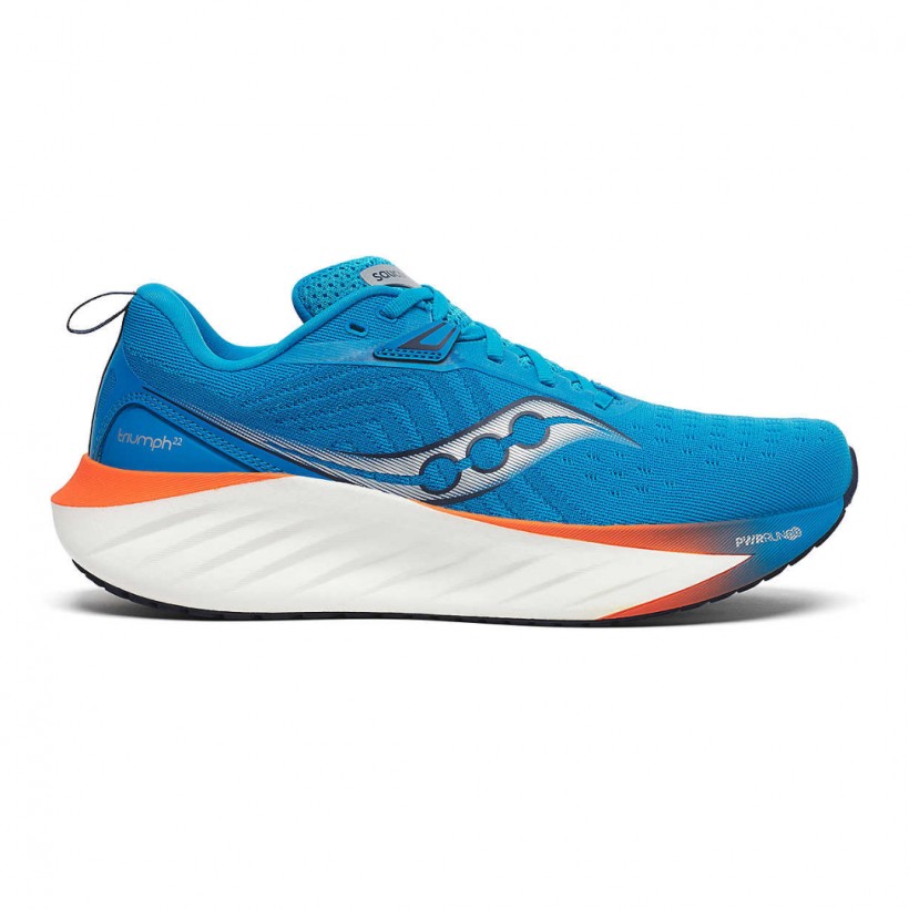 Baskets Saucony Triumph 22 Bleu Orange