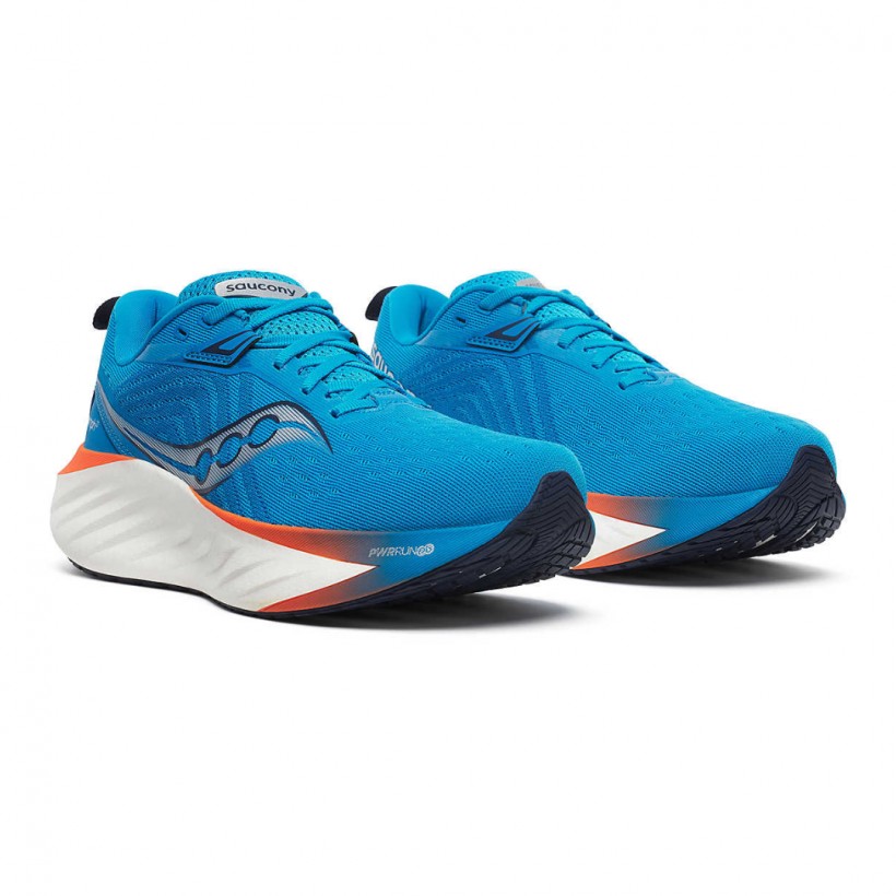 Saucony Triumph 22 Blue Orange  Shoes