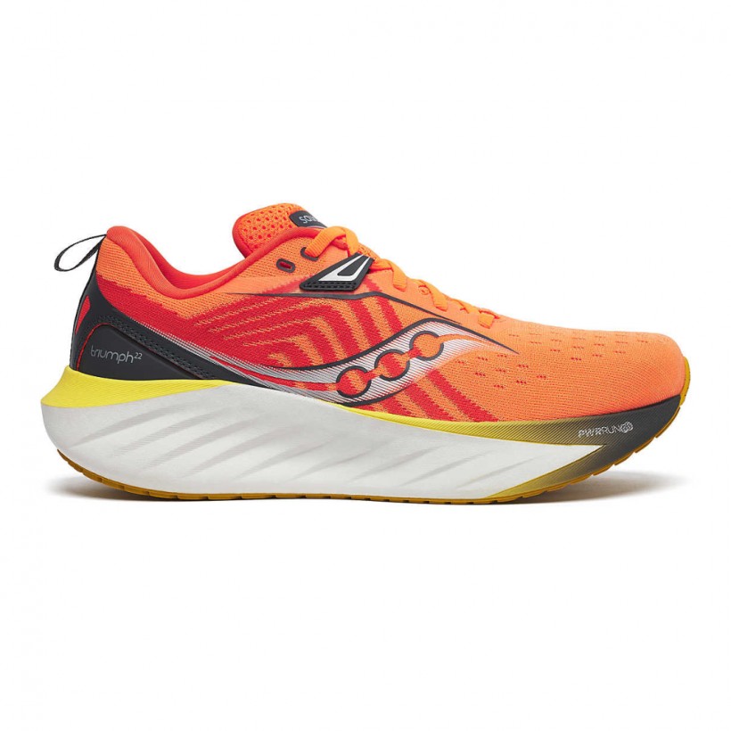 Baskets Saucony Triumph 22 Orange Noir
