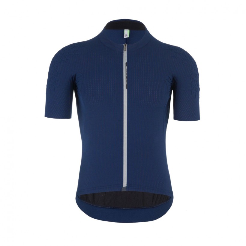 Maglia Q36.5 Dottore Grid Skin A Manica Corta Blu Navy