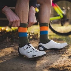 Chaussettes Sporcks Sub 0 vert bleu 2