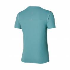 Camiseta Mizuno Aero Tee Manga Corta Azul Gris 2