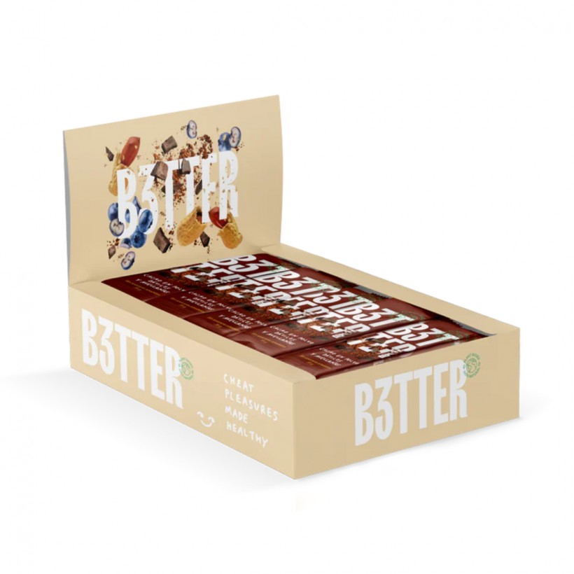 Barre Énergétique B3TTER  Chocolat 35g Boîte de 15 Unités