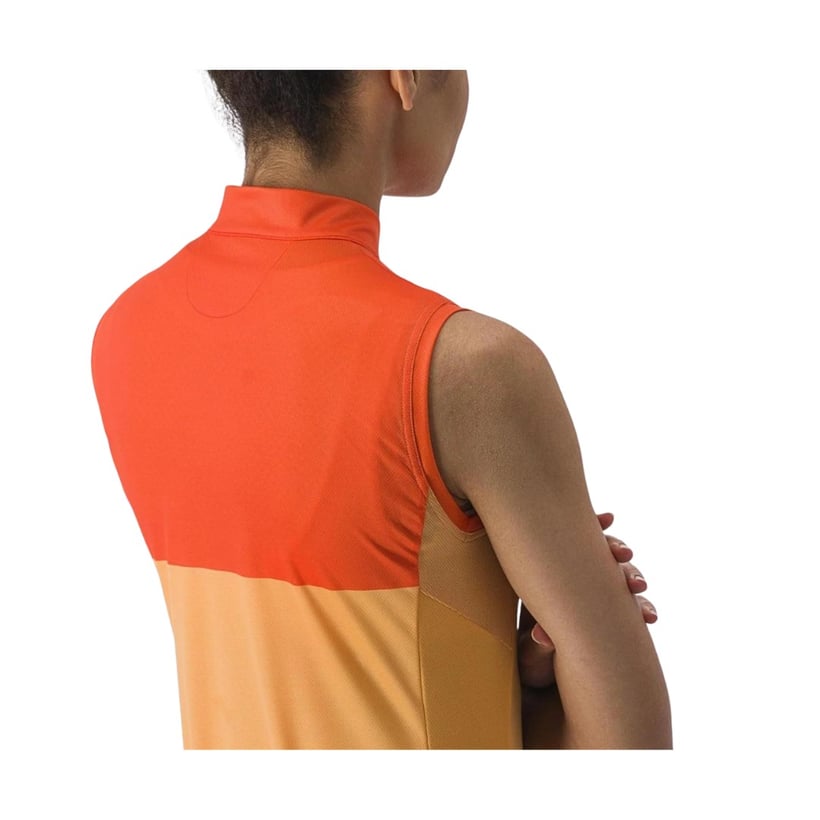 Velocissima Ärmelloses Trikot Orange Damen