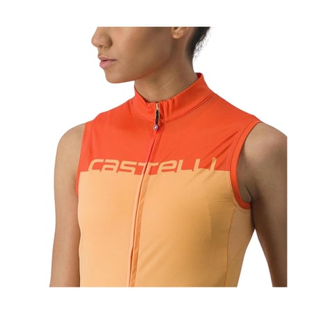 Maillot Velocissima Sans Manches Orange Femme