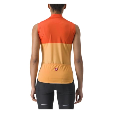 Velocissima Ärmelloses Trikot Orange Damen