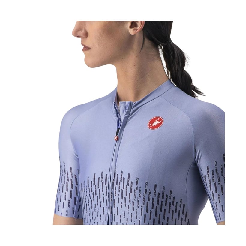 Maillot Castelli Aero Pro Manga Corta Morado Mujer