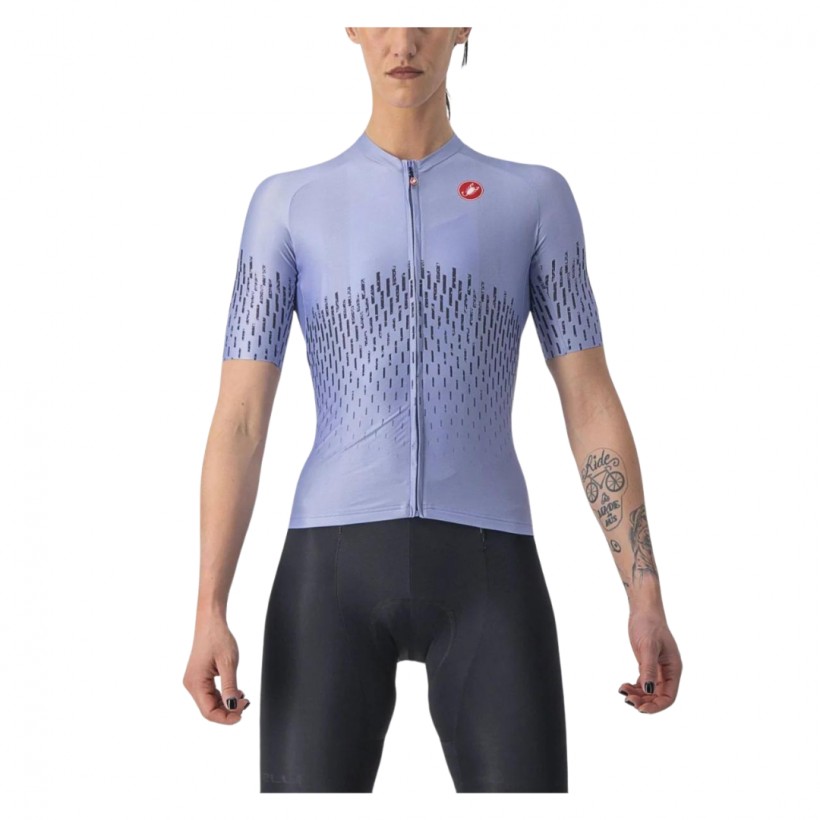Maillot Aero Pro Manches Courtes Violet Femme