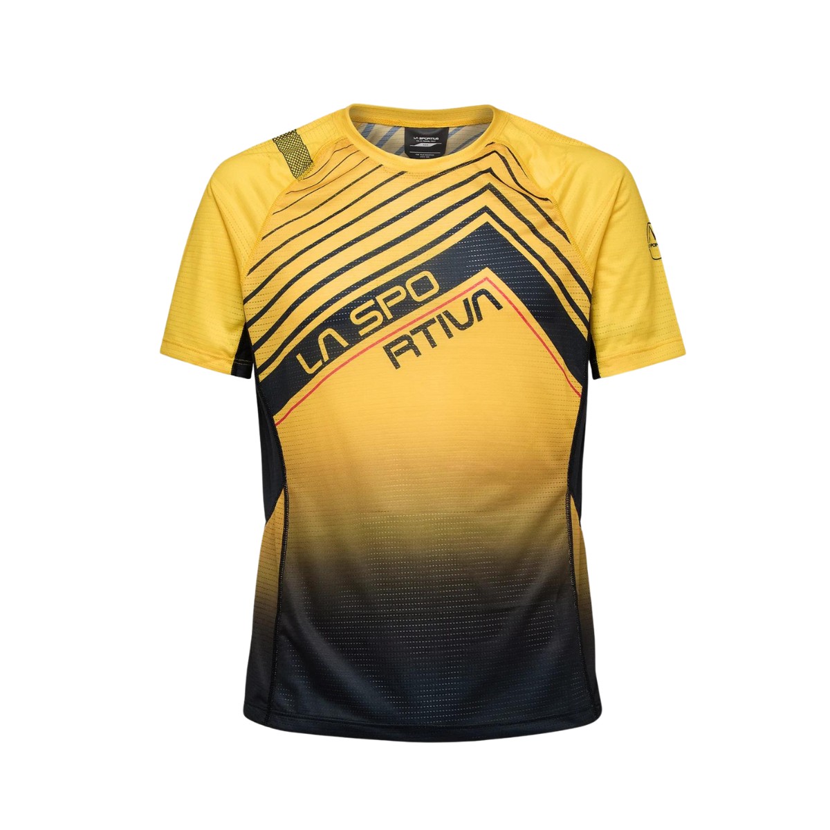 Schwarz Gelb günstig Kaufen-La Sportiva Wave M Kurzarm-T-Shirt Gelb Schwarz, Größe M. La Sportiva Wave M Kurzarm-T-Shirt Gelb Schwarz, Größe M . 