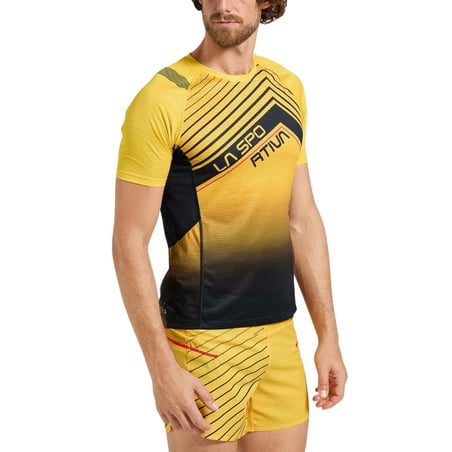T-shirt manche courte La Sportiva Wave M jaune noir