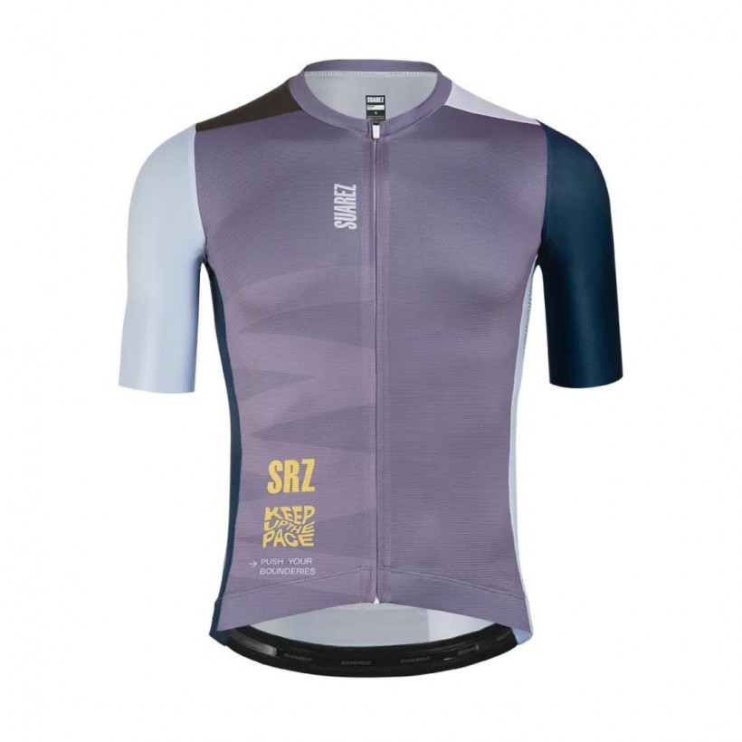 Maillot SUAREZ Lock 2.3 Manga Corta Morado Azul
