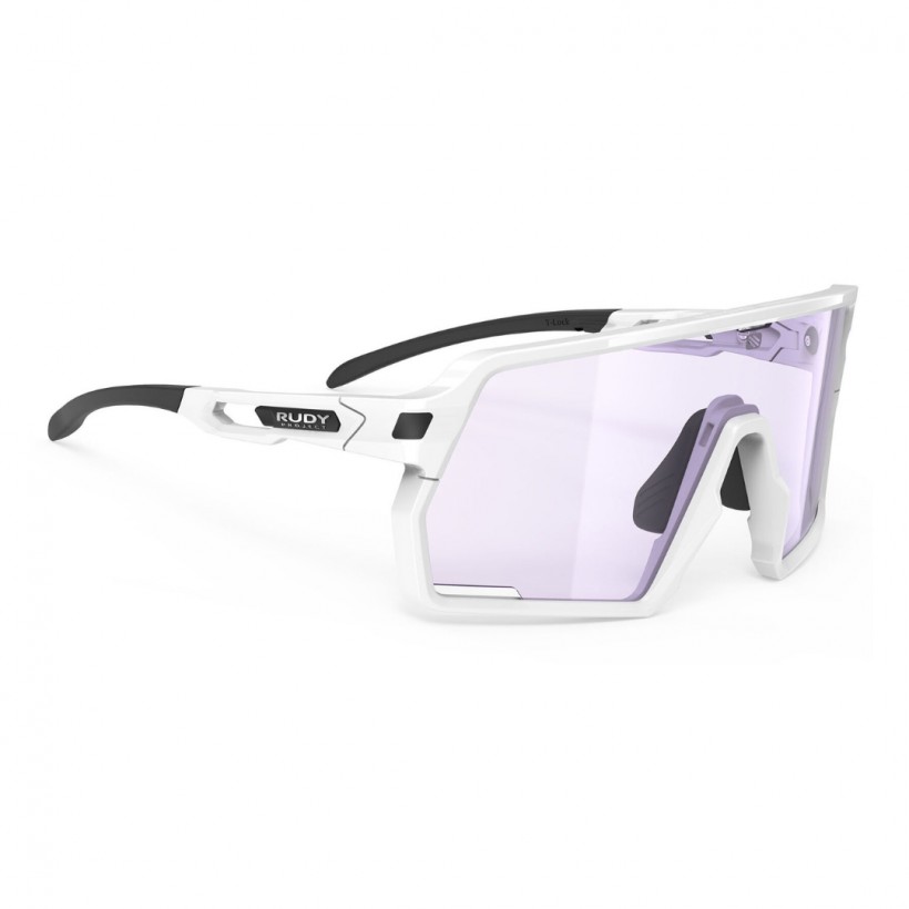 Rudy Project Kelion Białe błyszczące okulary Impactx™ Fotochromowe 2 Laserowo-fioletowe
