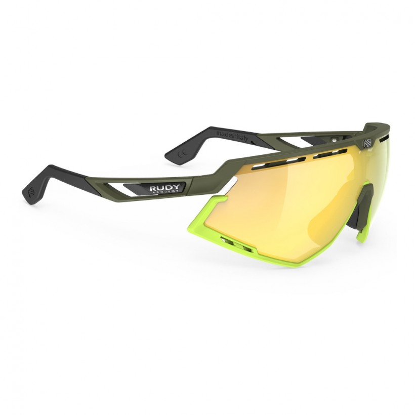 Óculos Rudy Project Defender Multilaser Matte Amarelo Oliva