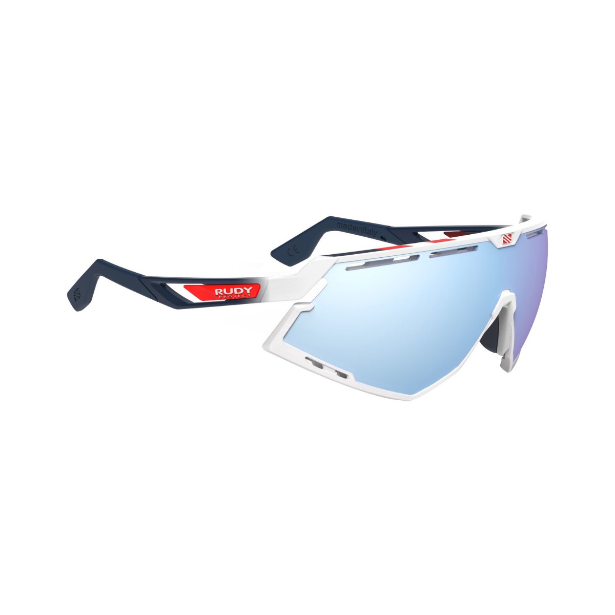 Pro 13 günstig Kaufen-Rudy Project Defender Brille glänzend weiß – White Multilaser Ice. Rudy Project Defender Brille glänzend weiß – White Multilaser Ice <![CDATA[Rudy Project Defender-Brille
 Inspiriert von mehr als 30 Jahren Rudy Project-Tr