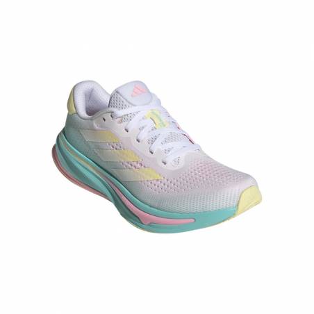 Tênis Adidas Supernova Rise Branco Azul Claro  Feminino