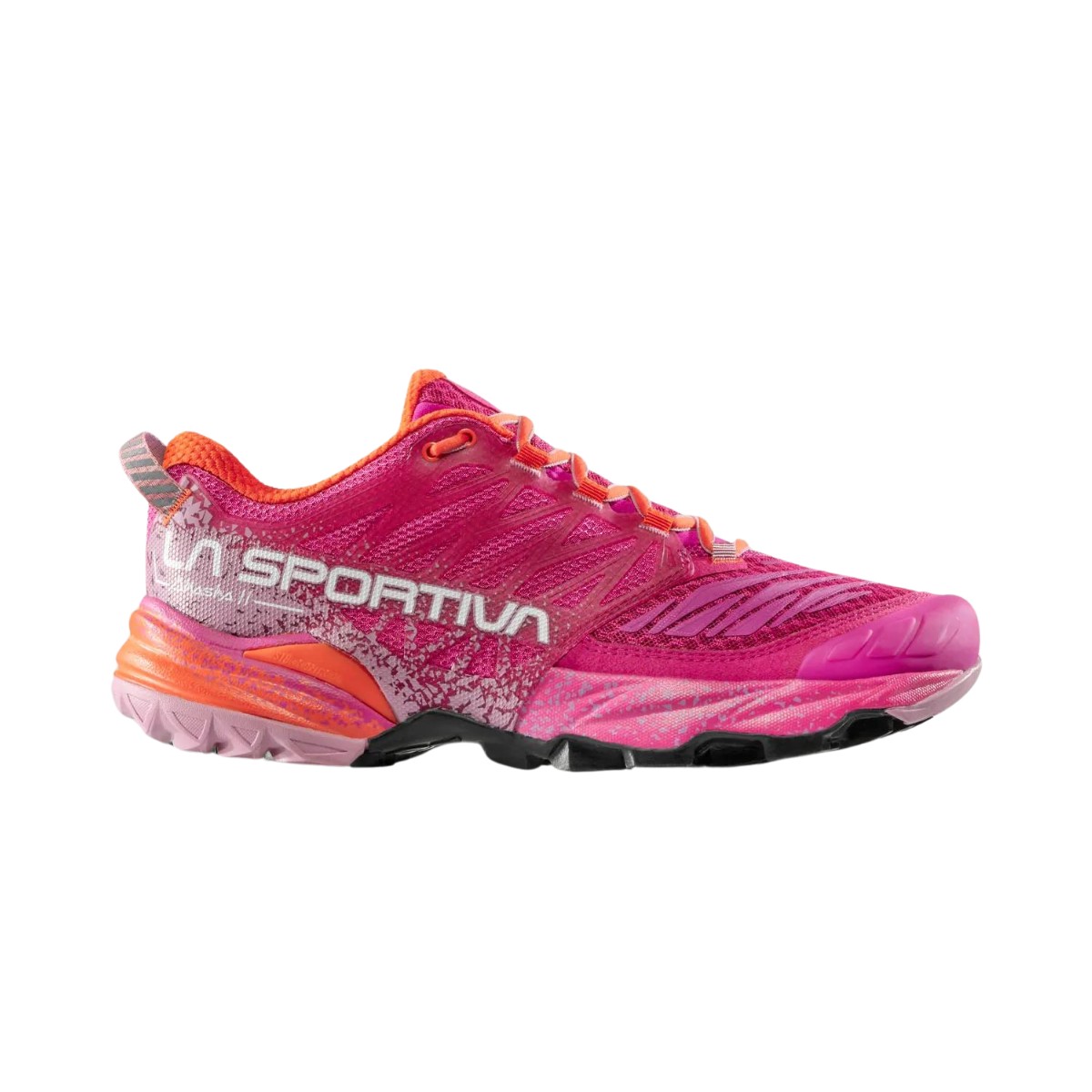 He is  günstig Kaufen-La Sportiva Akasha II Damen-Sneaker in Rosa und Orange, Größe 38 - EUR. La Sportiva Akasha II Damen-Sneaker in Rosa und Orange, Größe 38 - EUR <![CDATA[La Sportiva Akasha II Damen-Sneaker
 Technische und ästhetische Neugestaltung 