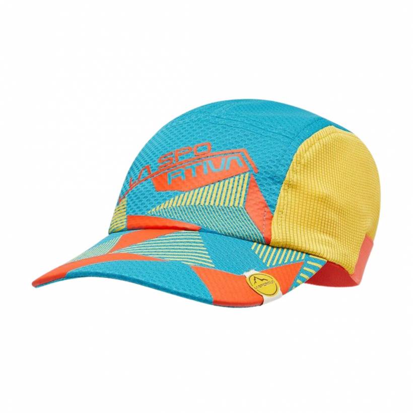 Czapka z daszkiem La Sportiva Stream w kolorze niebieskim i żółtym