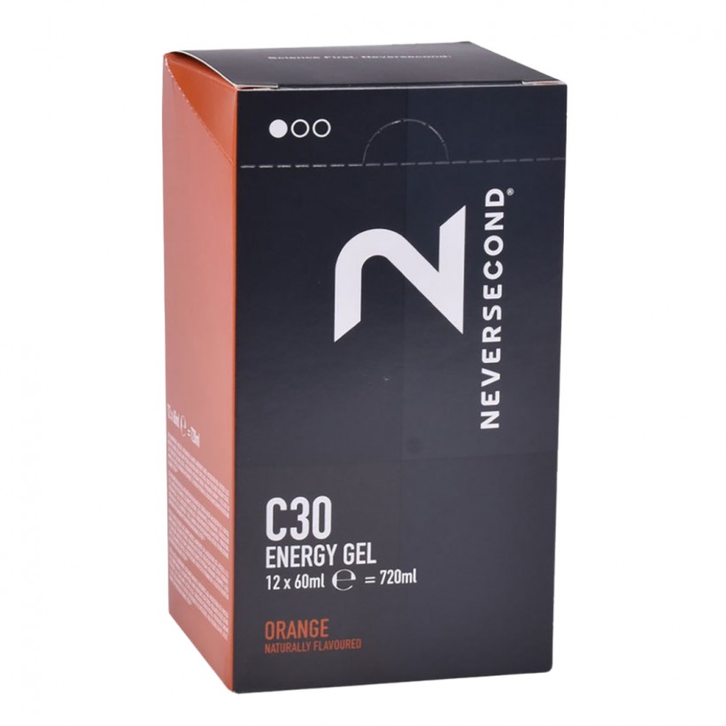 Never Seconds Pomarańczowy żel energetyczny 60 ml | 12 jednostek