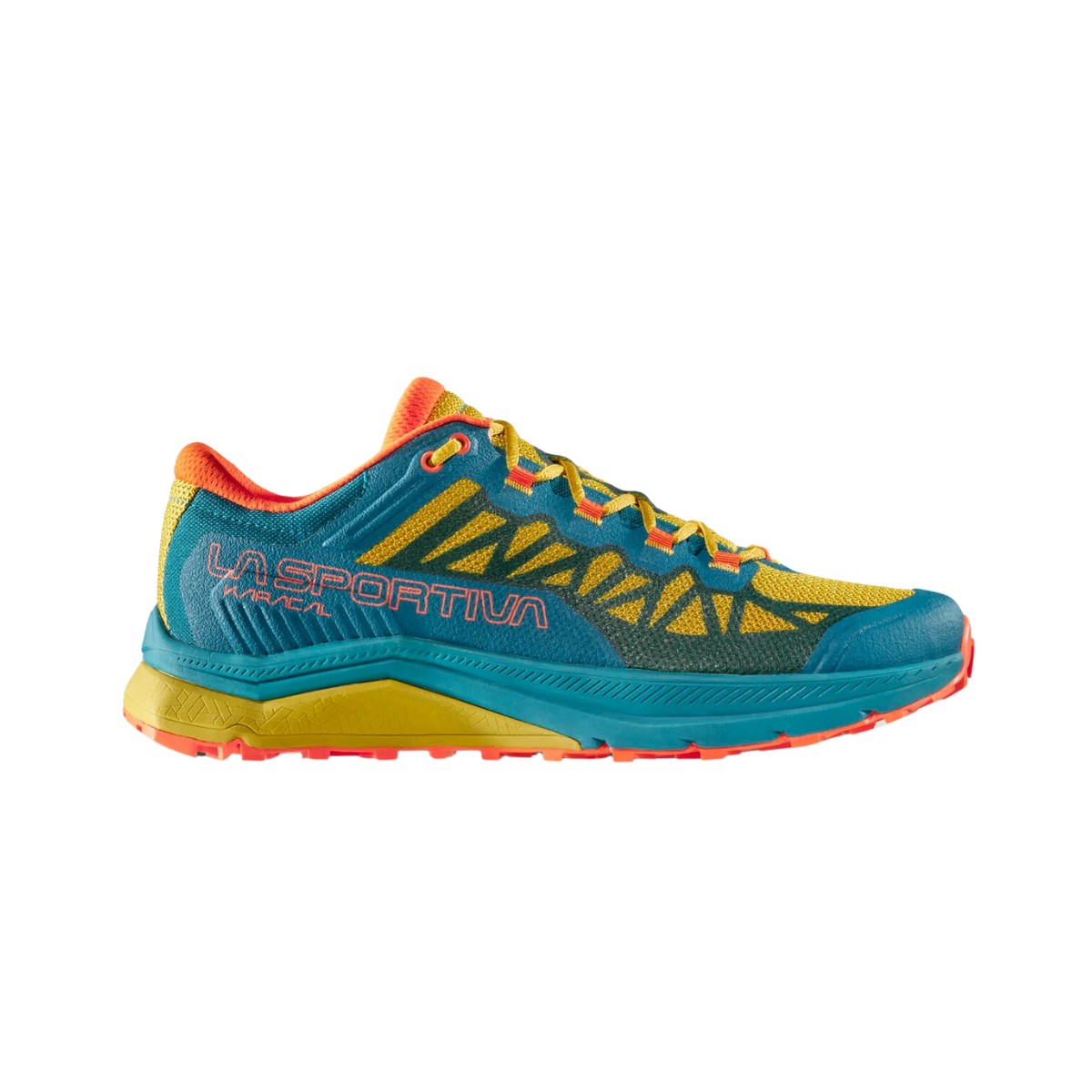 gel und günstig Kaufen-La Sportiva Karacal Blau Gelbe Turnschuhe, Größe 38 - EUR. La Sportiva Karacal Blau Gelbe Turnschuhe, Größe 38 - EUR <![CDATA[La Sportiva Karacal Sneakers Er ist der ideale Schuh für längeres Training über mittlere und lange Distanz