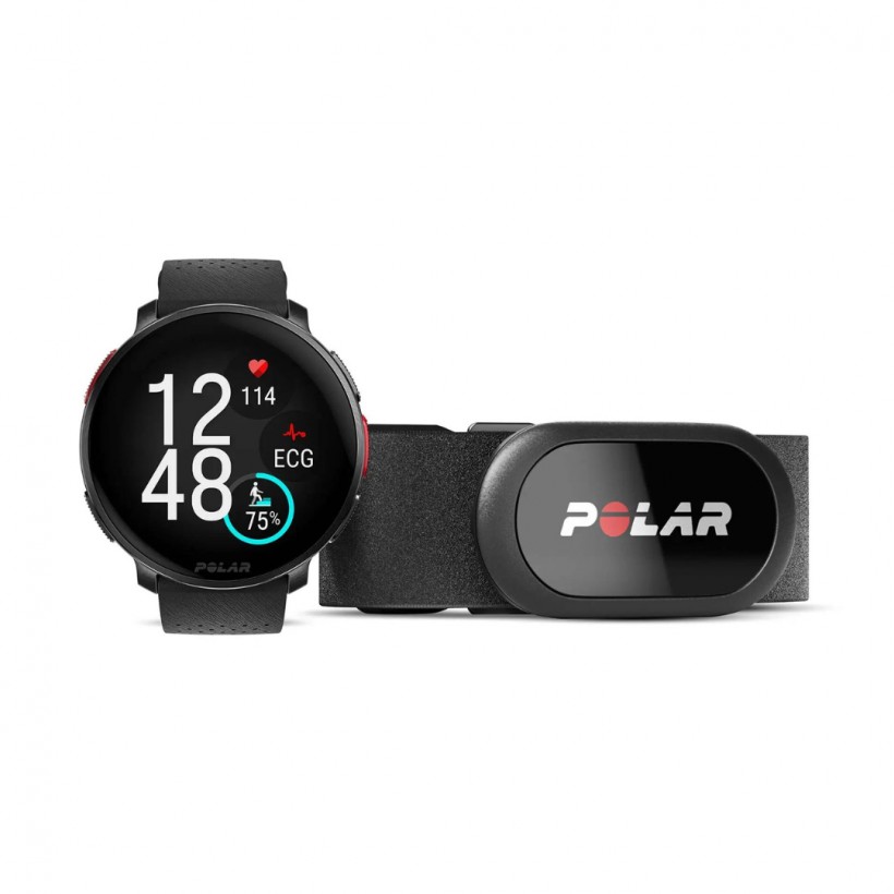 Orologio Polar Vantage V3 nero + sensore di frequenza cardiaca Polar H10