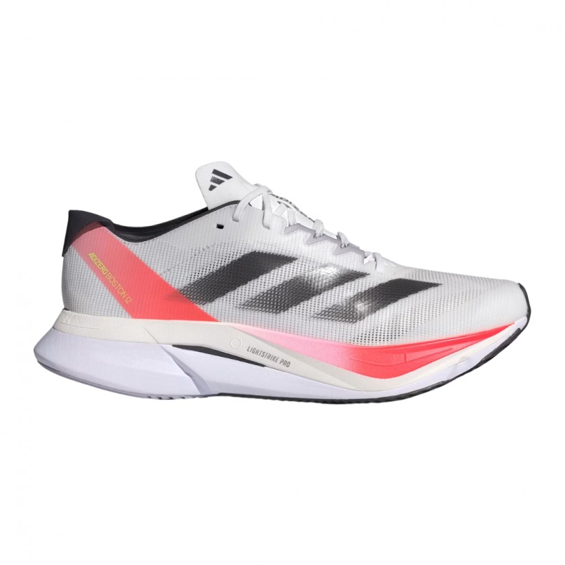 Adidas Adizero Boston 12 Weiß Rot Schuhe 