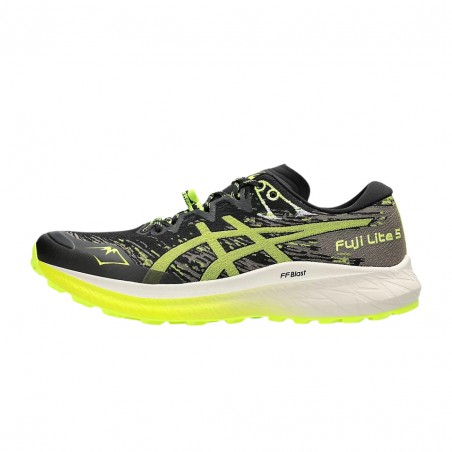 Asics Fuji Lite 5 Black Yellow  Running Shoes