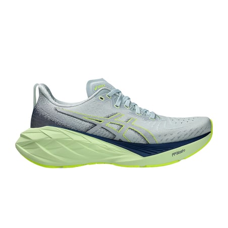Ténis Asics Novablast 4 Cinza Verde  Feminino