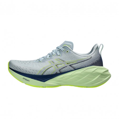 Baskets Asics Novablast 4 Gris Vert  Femme