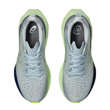 Zapatillas Asics Novablast 4 Gris Verde  Mujer