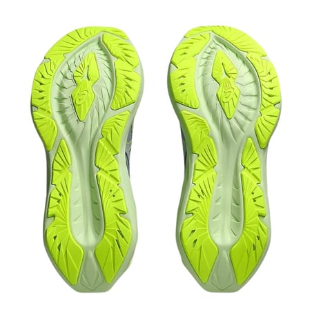 Ténis Asics Novablast 4 Cinza Verde  Feminino