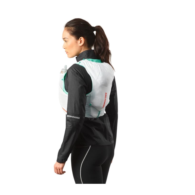 Gilet da Corsa Salomon ADV Skin 5 Set Bianco Verde