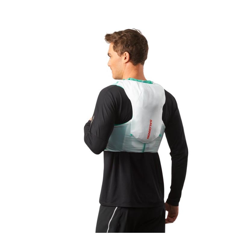 Salomon ADV Skin 5 Set White Green Running Vest