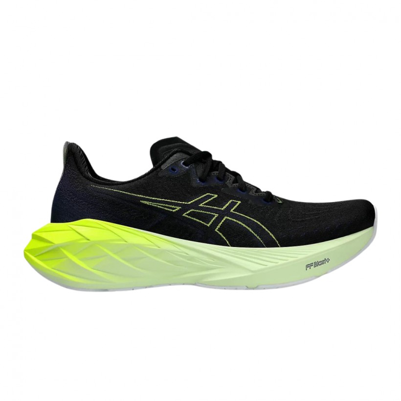 Tênis Asics Novablast 4 Preto Amarelo