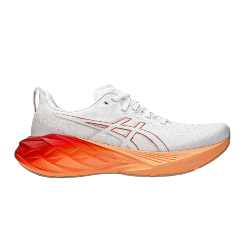 Buty Asics Novablast 4 Biało-Pomarańczowe
