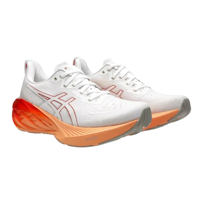 Chaussures Asics Novablast 4 Blanc Orange
