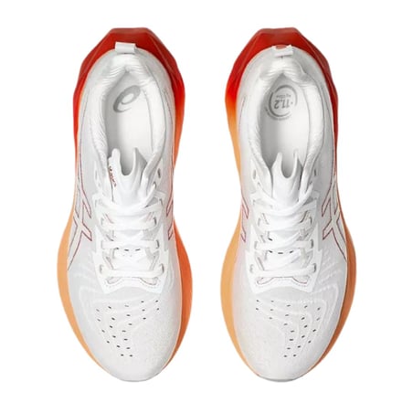 Chaussures Asics Novablast 4 Blanc Orange