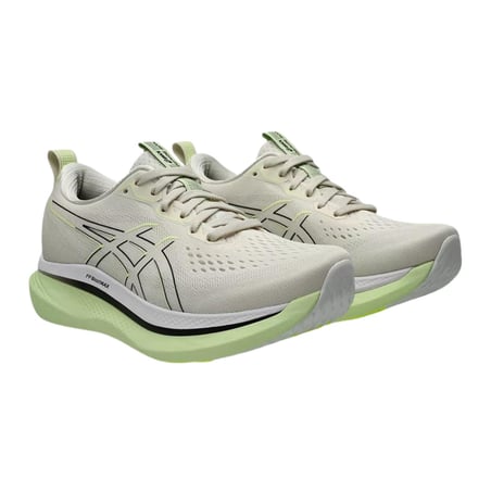 Chaussures Asics Glideride Max Beige Vert  Femme