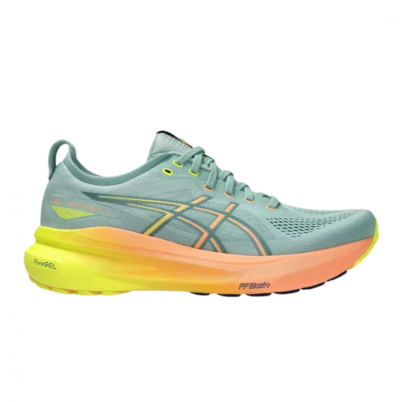 Buty Asics Gel-Kayano 31 Paris zielono-pomarańczowe 
