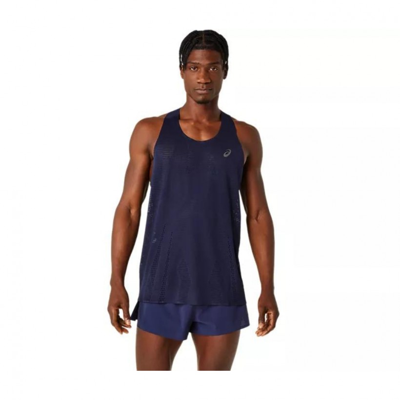 Koszulka bez rękawów Asics Metarun Singlet w kolorze granatowym