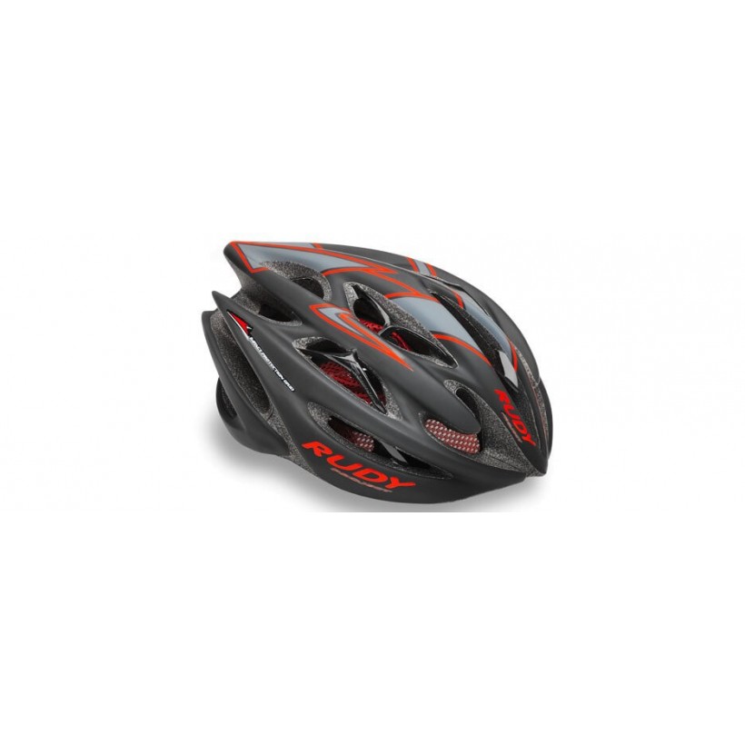 Rudy Project-Sterling Schwarz-Rot (Hochglanz) Helm