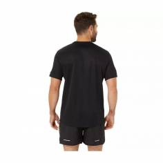 Asics Fujitrail Logo SS Short Sleeve T-Shirt Black Yellow 2
