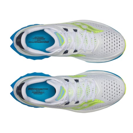 Chaussures Saucony Endorphin Speed 4 Blanc Bleu